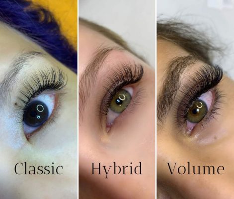 The way hybrid eyelash extensions works