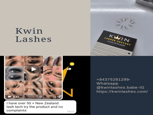 The Kwin contact for classic and volume lashes