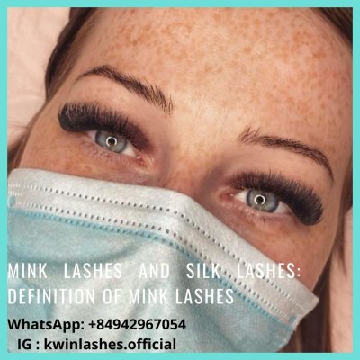 Mink lashes and silk lashes: Definition of mink lashes