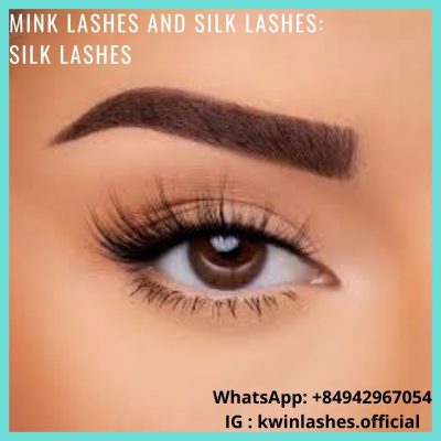 Mink lashes and silk lashes: Silk lashes