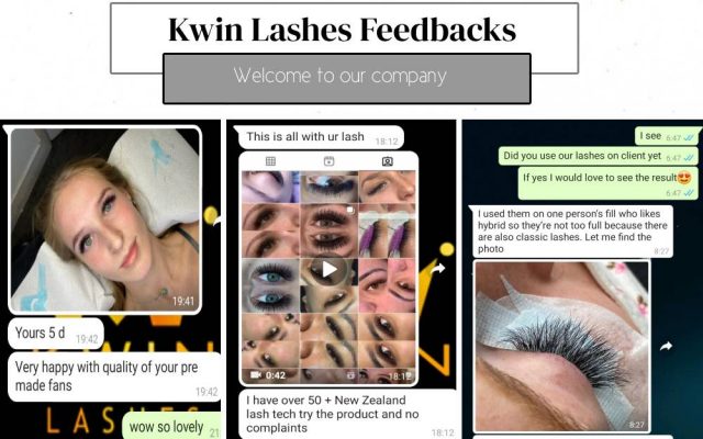 Customers' feedback about Hyrid Lashes of Kwin Lashes Company