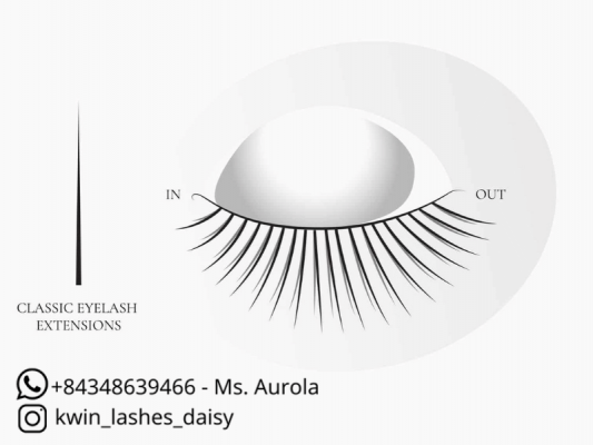 The difference between hybrid lashes and classic lashes