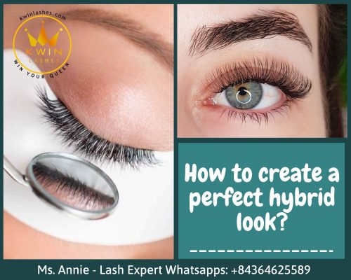 How to create a perfect hybrid lash extension?