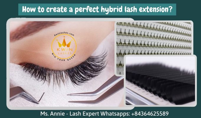 How to do a hybrid lash extension?