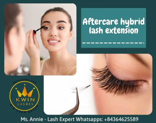Aftercare hybrid lash extension