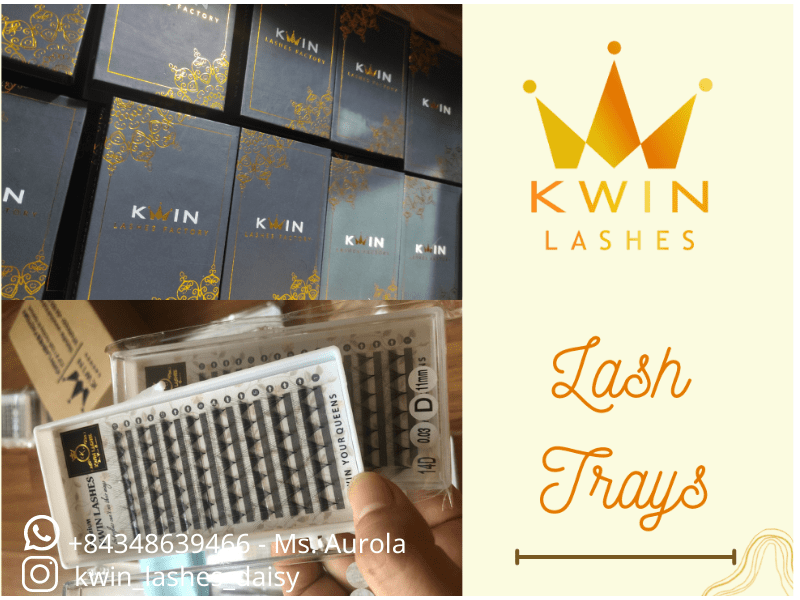 High-quality lash trays from Kwin Lashes