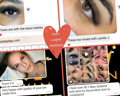 Customers’ feedback for Kwin’s flat lashes 