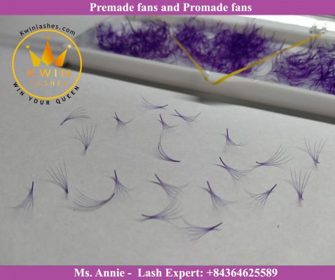 Characteristics of premade fans and promade fans