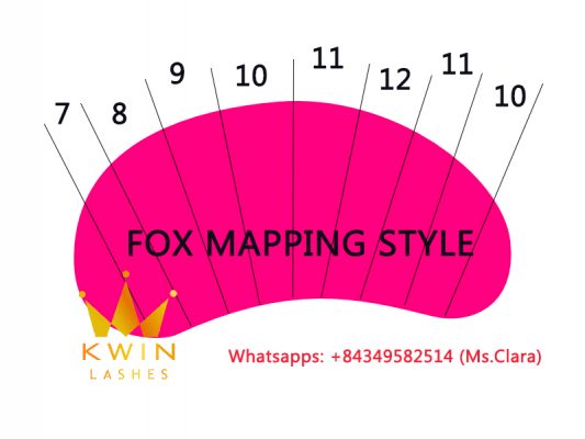 Fox look lash mapping styles for girls