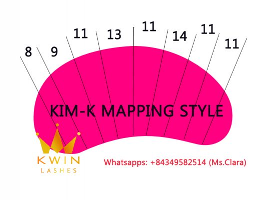 Kim-K lash mapping styles like the Kardashians