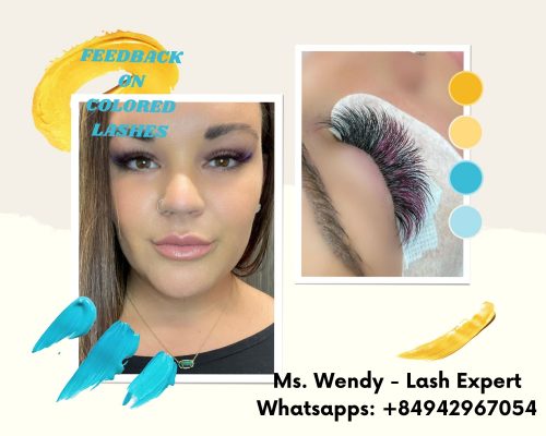 Customers’ feedback for Kwin’s colored lashes 