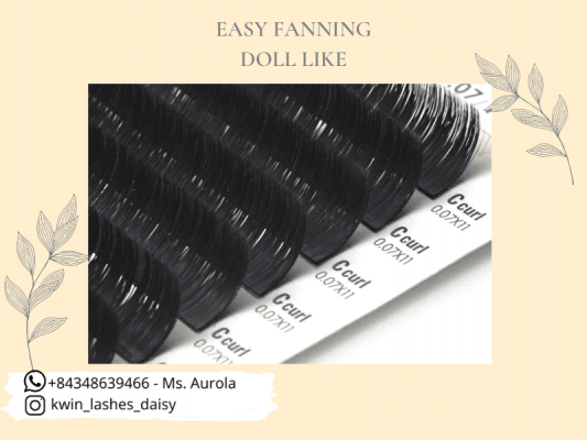 Easy Fanning Doll Like - a type of easy fan lashes