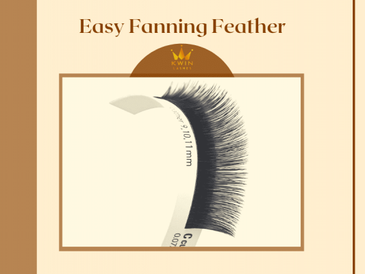 Easy Fanning Feather - a type of easy fan eyelashes