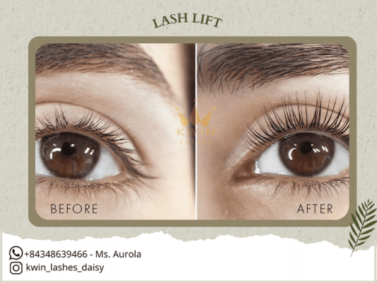 How beautiful your eyelashes look after a lash lift!