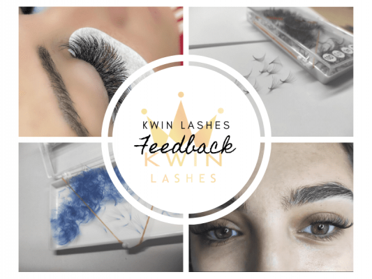 False eyelash extensions of Kwin Lashes