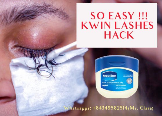 how to remove eyelash extensions with Vaseline easily