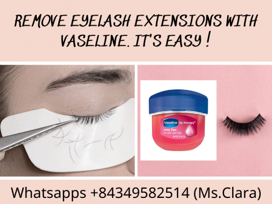 How to remove eyelash extensions with Vaseline