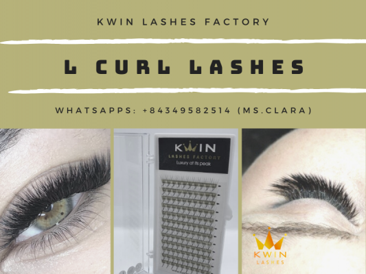 L curl lashes are wide purchased