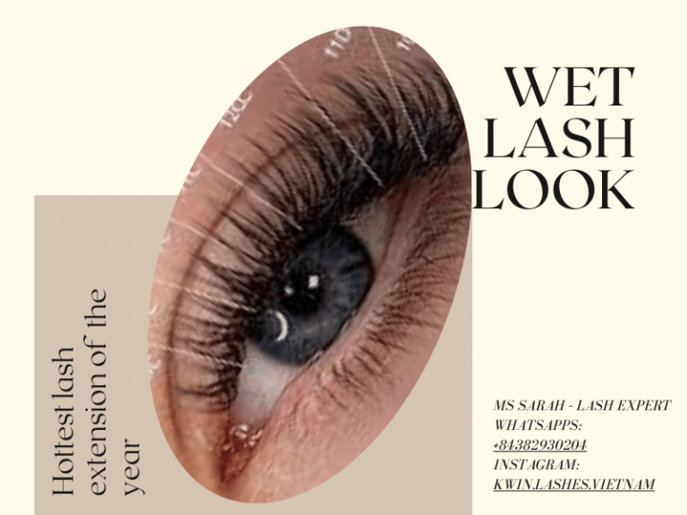 Wet lash look extensionThe Hottest Lash Extension Style Of The Year