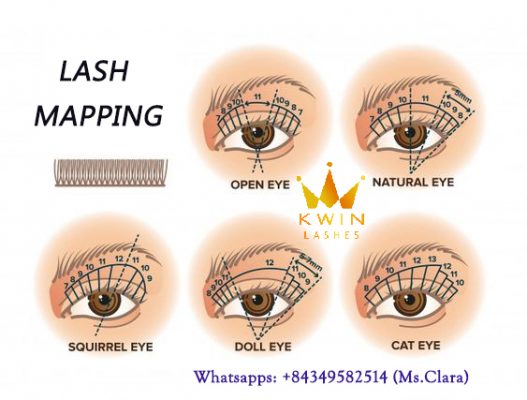 Classic lash mapping suits all eye shapes