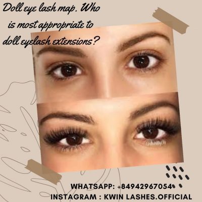 Doll Eye Lash Map, Lash Extensions