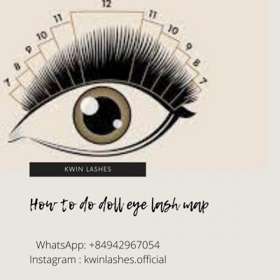 How to do doll eye lash map