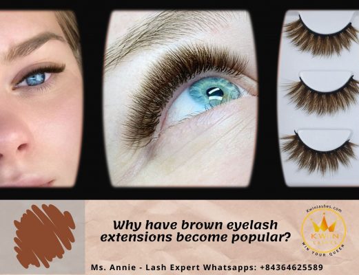 Why have brown eyelash extensions become popular?