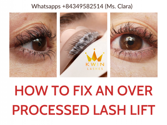 How to fix an over processed lash lift gone wrong