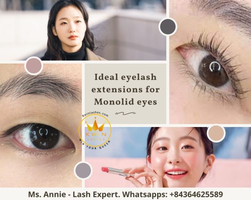 Ideal eyelash extensions for monolid eyes