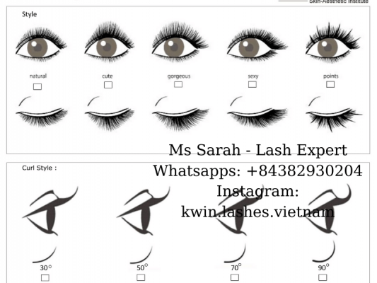 Different store eyelash curls