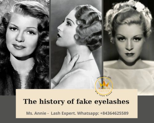 The history of fake eyelashes