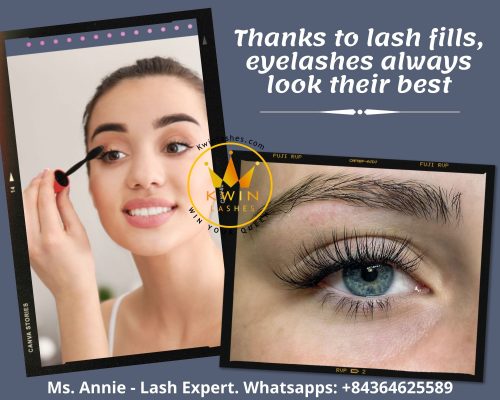 Thanks to lash fills, eyelashes always look their best