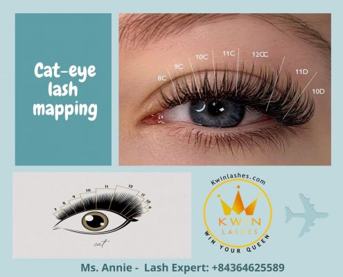 Cat-eye lash mapping