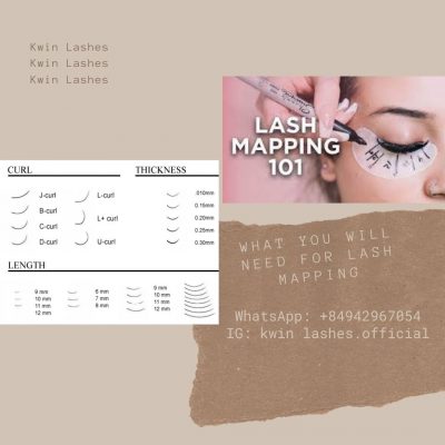 What you will need for lash mapping