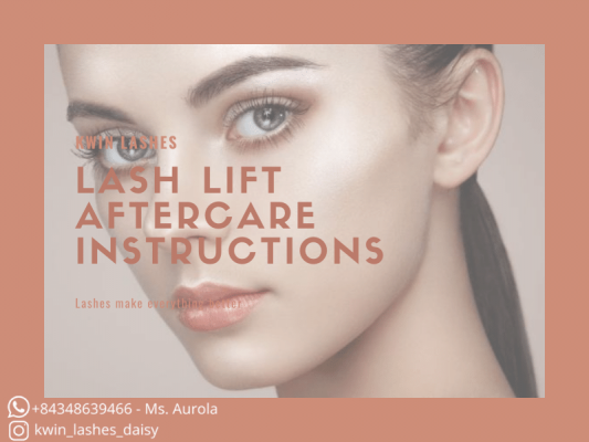 Helpful lash lift aftercare instructions