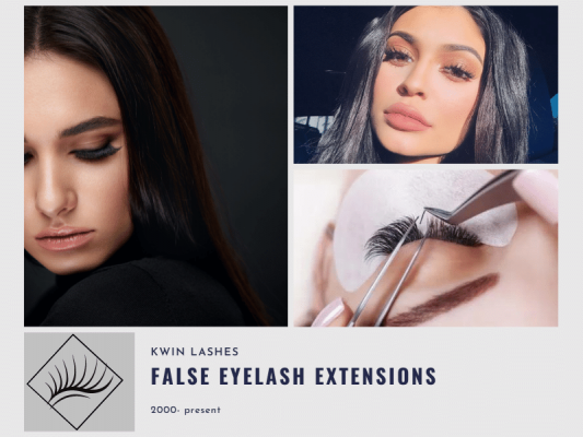 Fake eyelash extensions in modern life