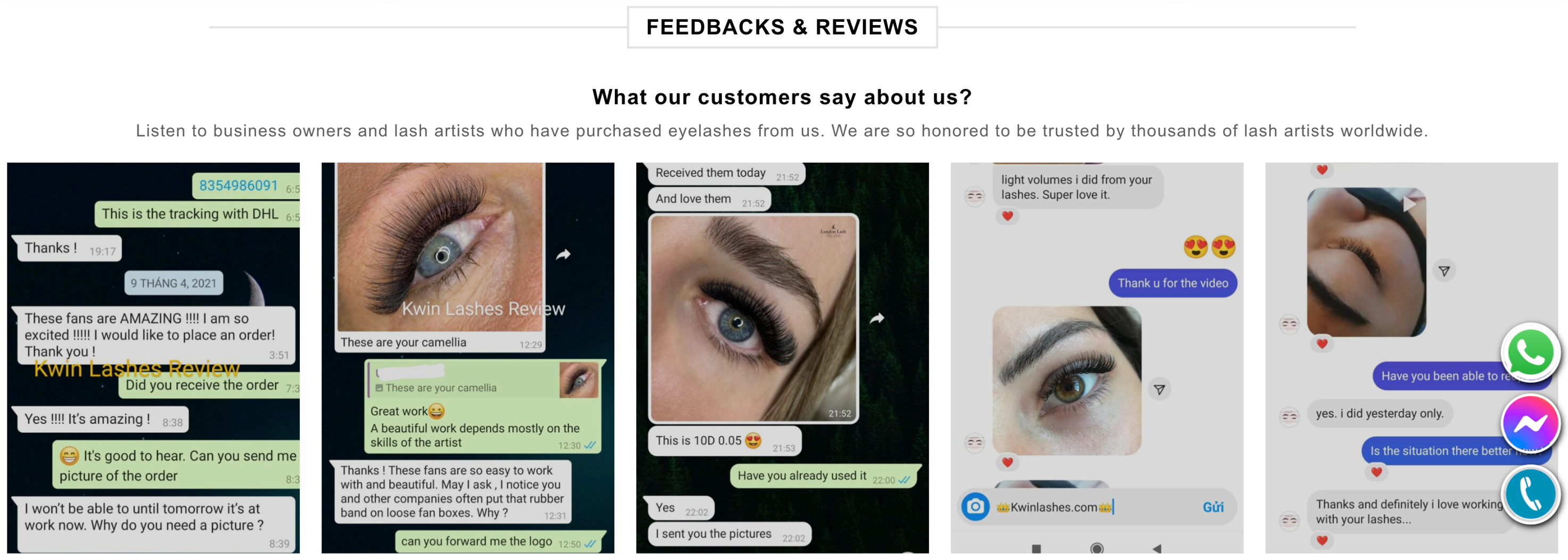 Kwin Lashes reviews and feedbacks about eyelash extensions
